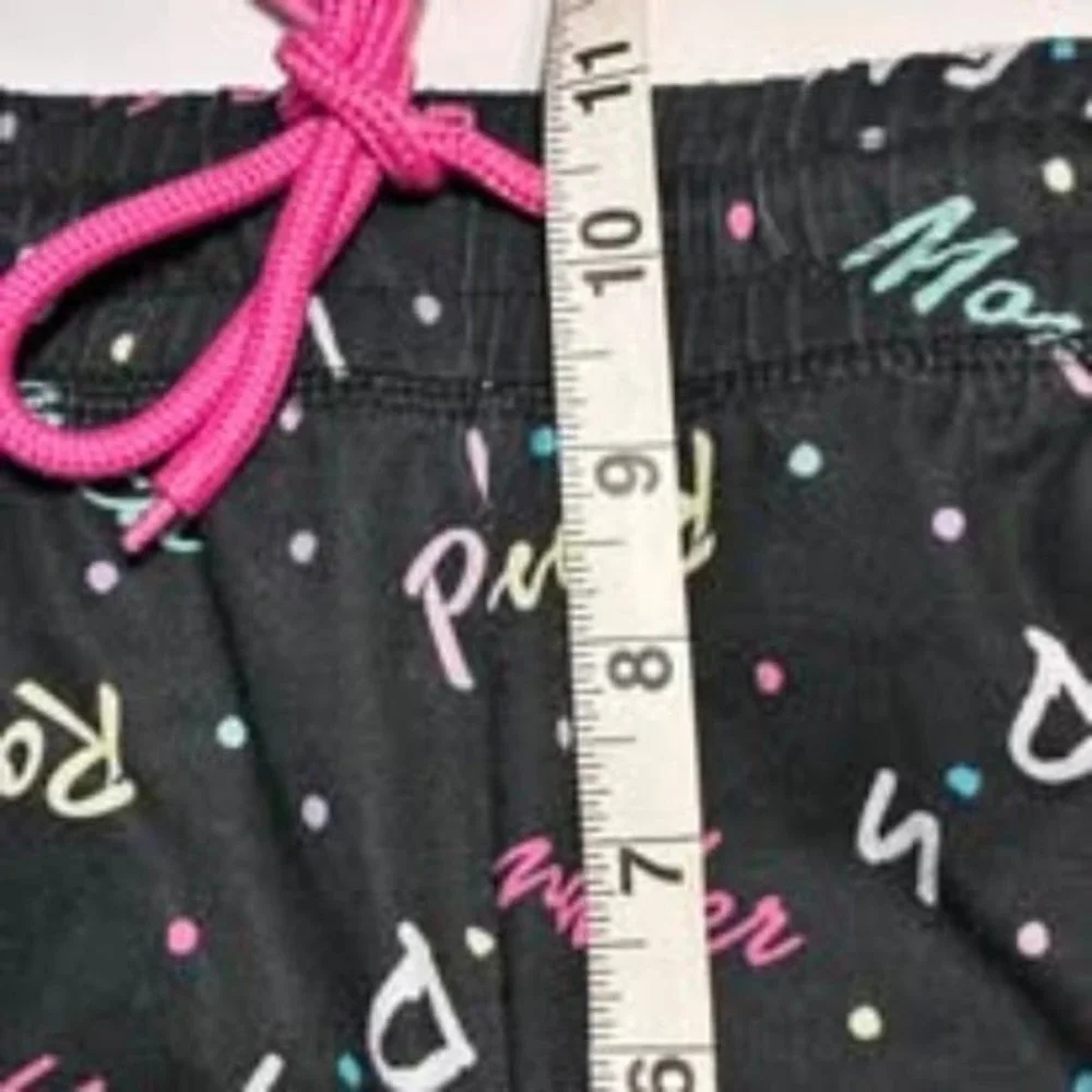 Friends Jogger Pants Black Multicolor Womens S TV Show Lounge Pajama Nostalgia